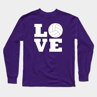 LOVE Volleyball Player, Coach or Fan Sports Long Sleeve T-Shirt